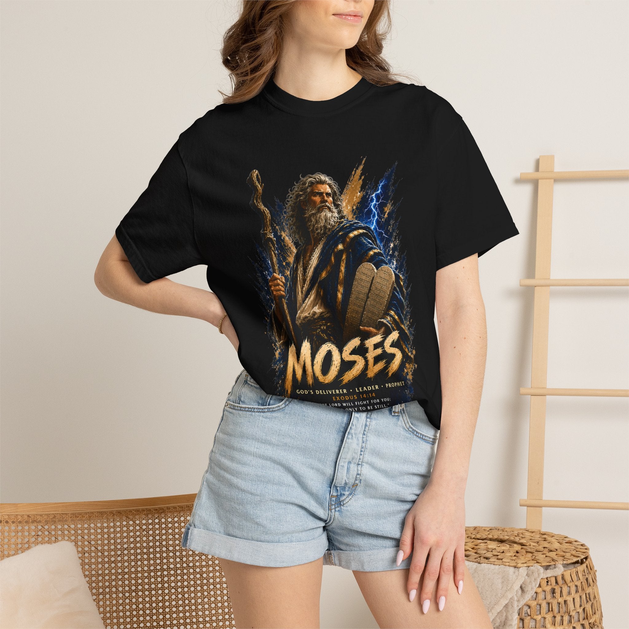 MOSES: THE LIBERATOR // PREMIUM HEAVYWEIGHT GRAPHIC TEE