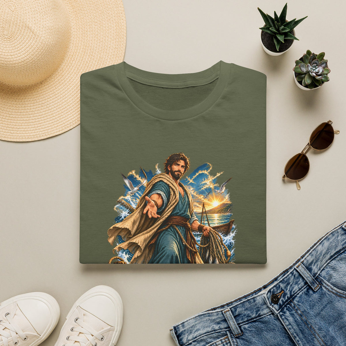 Andrew Fisher of Men T-Shirt — Religious Saint Graphic Tee