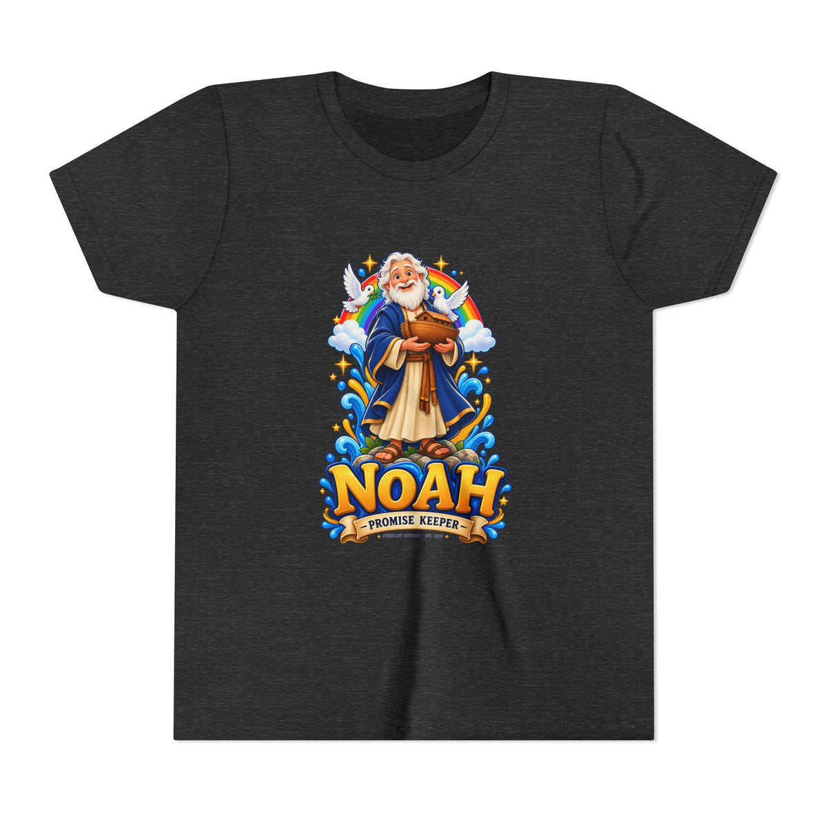 Noah Promise Keeper Youth T‑Shirt – Cute Biblical Kids Tee with Ark Design