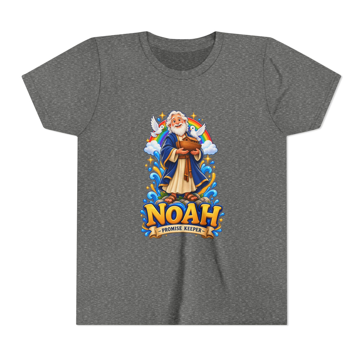 Noah Promise Keeper Youth T‑Shirt – Cute Biblical Kids Tee with Ark Design