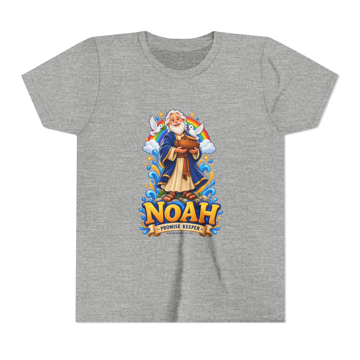 Noah Promise Keeper Youth T‑Shirt – Cute Biblical Kids Tee with Ark Design